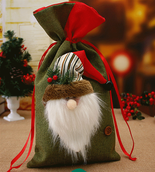 巾着ラッピング クリスマス ラッピング袋 バッグ クリスマス用品 飾り サンタ スノーマン 可愛い