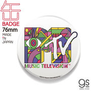 MTV ロゴ缶バッジ 76mm ポップアート 音楽 ミュージック アメリカ 人気 LCB238 グッズ