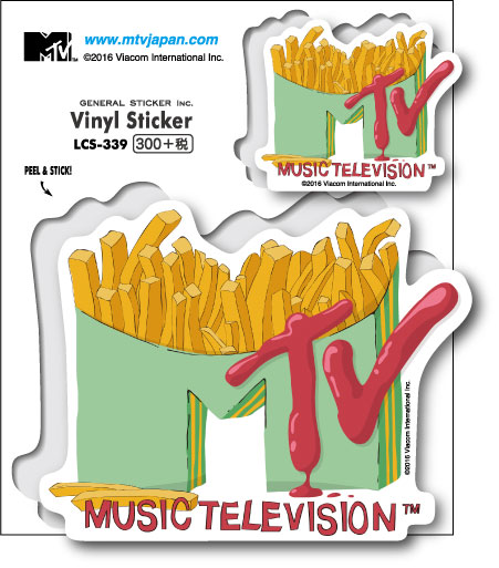 MTV ロゴステッカー フライドポテト 音楽 ミュージック アメリカ 人気 LCS339 グッズ