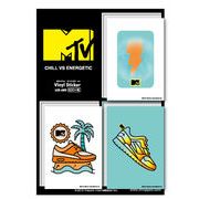 MTV ロゴフィールステッカー CHILL VS ENERGETIC 音楽 ミュージック アメリカ 人気 LCS682 グッズ