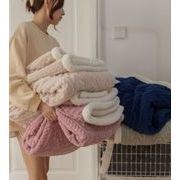 NEW 毛布 子羊ウール プレミアム毛布 厚手 ソファ毛布 ナップ毛布 フリース毛布 無地 5色