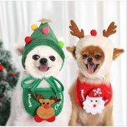 秋冬 新作 犬 猫 ペット クリスマス帽子  タオル ポケット犬猫服 卸売