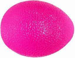 握るたまご型ボール(ソフト)ピンク 握力トレーニング NR2372