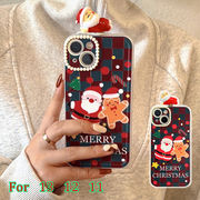 2021新作 13 12 11 pro max スマホケース カバー クリスマス サンタ 保護  compatible for iPhone
