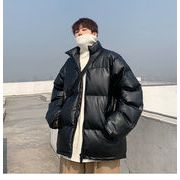 人気沸騰 韓国ファッション 綿の服 冬 厚手 タイドブランド PUレザー ゆったりする パン服 ファッション