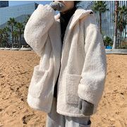 軽くて温かい 激安セール冬 メンズファッションゆったりする 短いスタイル 厚手 暖かい フード付きコート
