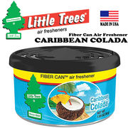 LITTLE TREES リトルツリー ファイバーカン エアフレッシュナー【CARIBEAN COLADA】