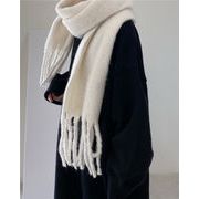 とてもファッション 韓国ファッション 冬 気質 ピュアカラー 暖かい 厚手  スカーフ ロング ファッション