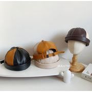子供　韓国風帽子　キャップ　ベレー帽　防寒　uvカット　PU