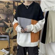 おしゃれニットでこなれ感を 通勤する 秋冬 香港スタイル カラーマッチング セーター ゆったりする 学生