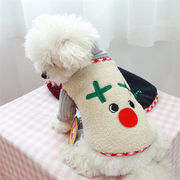 激安セール 秋冬 クリスマスの日 ペット 服 子羊の毛 暖かい 猫 服 ベスト 犬 服 大人気