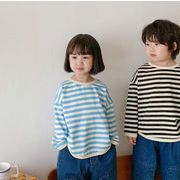 2022新作★子供服★シャツ★韓国子供服★男の子　女の子★ストライプ★2色★90-130CM