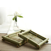素敵な商品  レトロ 創造性 竹トレー 夕食トレー 茶トレー フルーツトレー 装飾 大人気