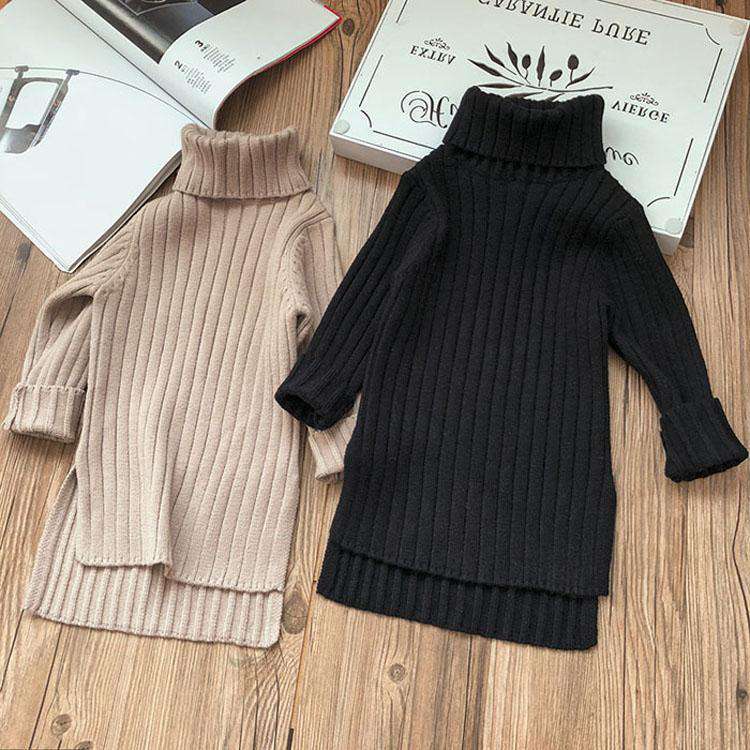 【KID】韓国風子供服 ベビー服 　秋冬　無地　全2色　厚手　可愛い　セーター　ニット