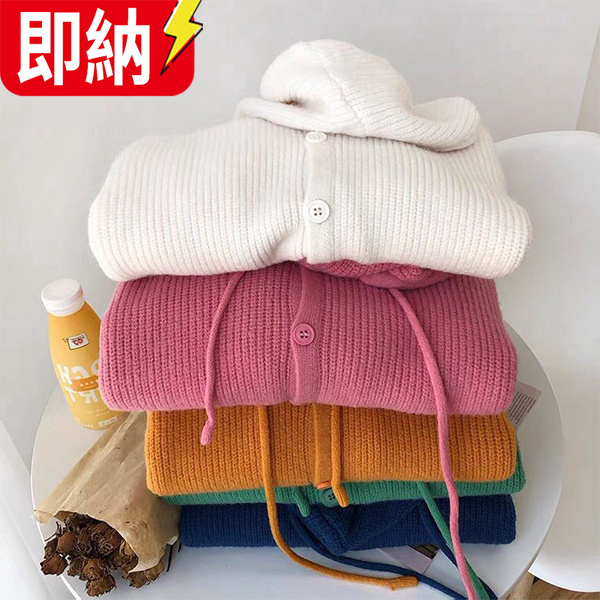 【24H即納 顧客直送可！】韓国風レディース服 秋冬 厚手 柔らかい きれいめ セーター ニット 帽子つき