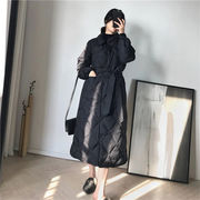 洗練されたシルエット 韓国ファッション 大きいサイズ スリム 冬 厚手 気質 コート