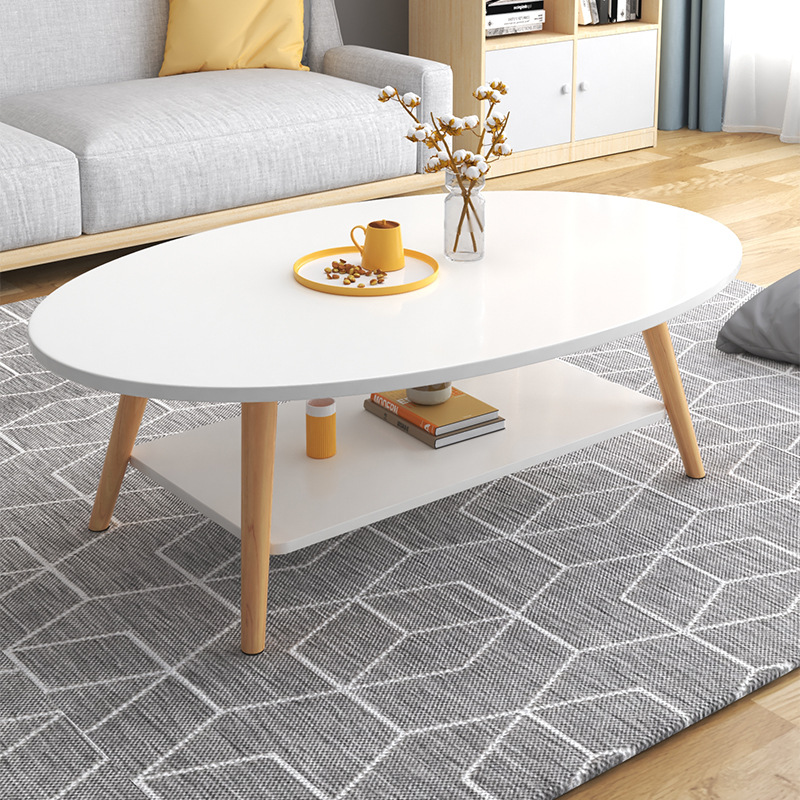ミニ円卓、シンプルな円形、小戸型客間テーブル、家庭用ソファー寝室の創造性二重茶卓
