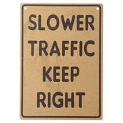ミニサインボード [SLOWER TRAFFIC / SLW031] MDF看板 アメリカン雑貨