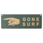ミニサインボード [GONE SURF / SLW042] MDF看板 アメリカン雑貨