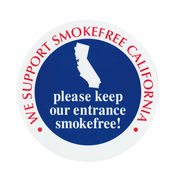 禁煙 ステッカー Sサイズ 【カリフォルニア】SMOKEFREE STICKER-S size【CALIFORNIA】