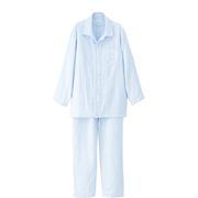 （品薄・入荷次第）UCHINO マシュマロガーゼ メンズパジャマ ライトブルー RC15680L LAサイズ