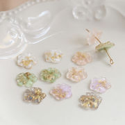 ビーズパーツガラスビーズ　ハート　フラワー　アンティーク