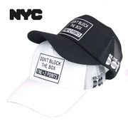 NYCライセンスBOXフレームメッシュキャップ　ヤング帽子