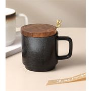 新作限定SALE!! 陶器 マグカップ カバー付きスプーン コーヒー ホットドリンク ジュースカップ 家庭用