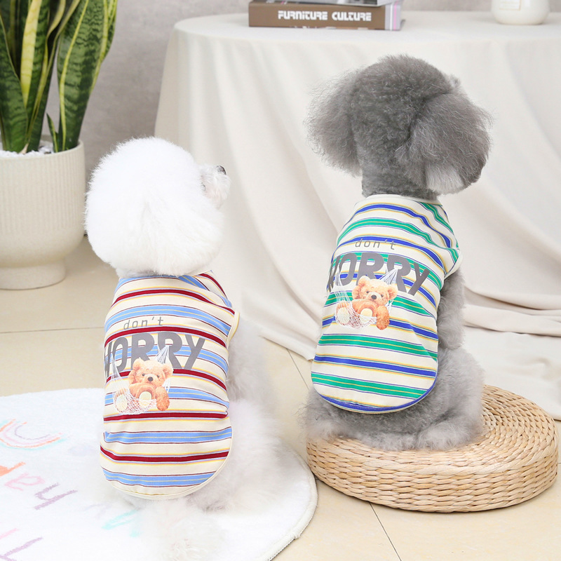 韓国ペット服  ペット服  犬の服  猫の服  春夏 クマのチョッキ   ペット用品
