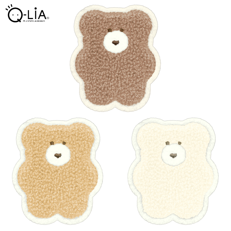 ■Q-LiA（クーリア）■　モコモカ　刺繍ステッカー