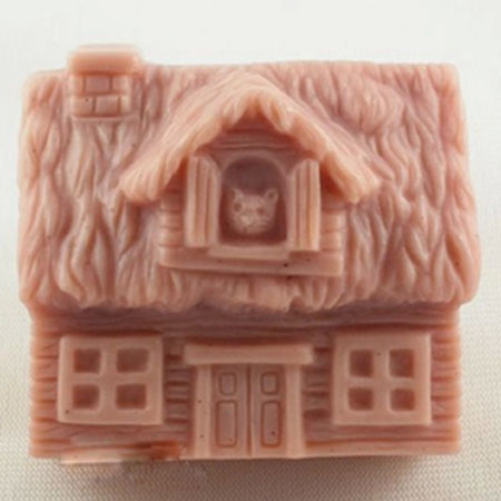 DIY 手作り石鹸 アロマストーン シリコンモールド 抜き型 石膏粘土 キャンドル 木造小屋 ハロウィン