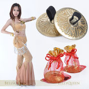 激安☆選べる!エジプト風◆ベリーダンスの道具◆コスチューム◆ 銅製◆ ジル◆フィンガーシンバル◆袋付
