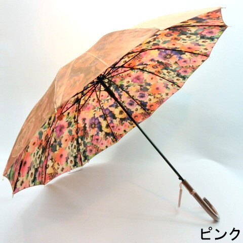 mi　花柄　Christianロゴ　ジャンプ傘 Amazon | [Hxuolue] 長傘 レディース 花柄 雨傘濡れると花が