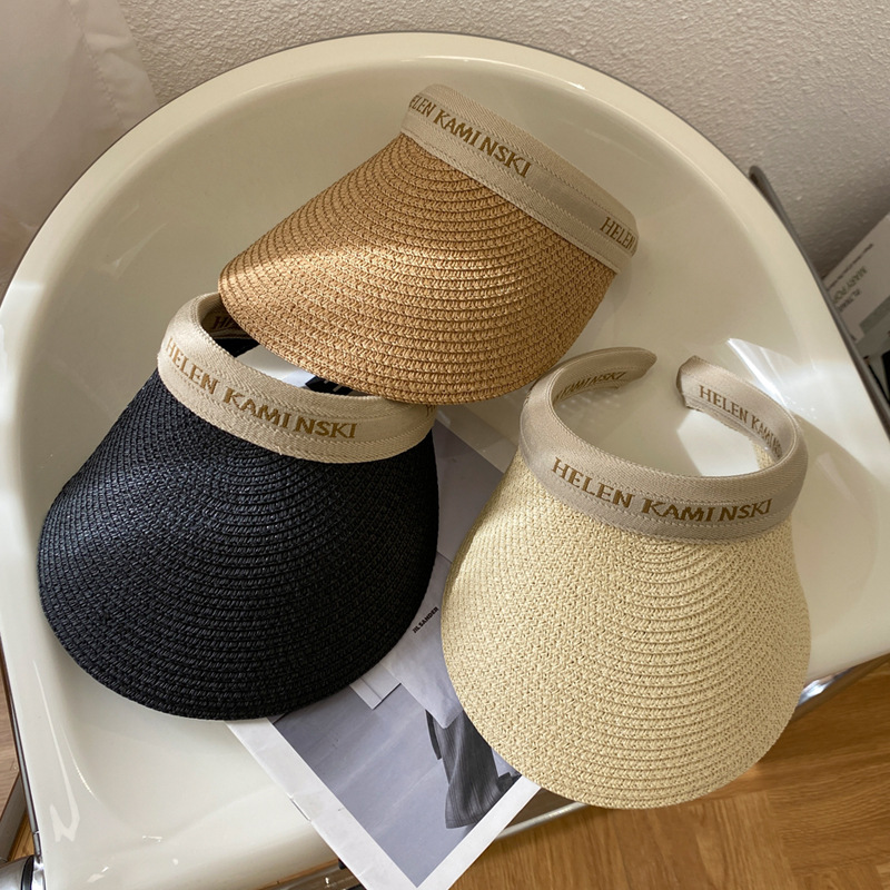 サンバイザー　麦わら帽子　ハット　UVカット　紫外線対策　韓国ファッション　レディース　