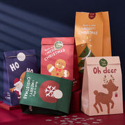 クリスマス ギフトバッグ 紙袋 紙バッグ 角底袋 プレゼント お祝い キャンディ 12枚セットラッピング袋