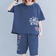 2022韓国ファッション   女夏   ファッション上着  ズボン 大人気 カジュアル 2セット