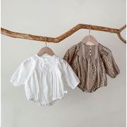 【2022春新作】韓国風子供服　 ロンパース   ベビー服  女の子   刺繍　連体服