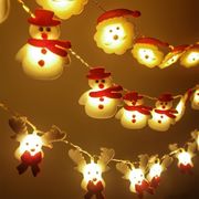 LED クリスマス飾り ふわふわ 電飾 屋外 サンタ 雪だるま サンダ ライト イルミネーションライト 電池式LED