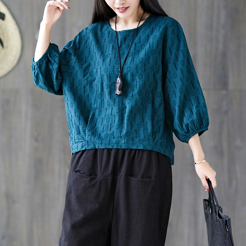 初回送料無料ゆったりとしたコットンとリネンのクルーネックトップトップスレディースファション服 Www Watsons Biz Id