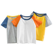 子供用半袖Tシャツ 無地半袖 夏の子供服 韓国のファッション