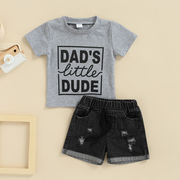 半袖 夏季 Tシャツ パンツ 2点セット 男の子 ベビー キッズ 赤ちゃん セットアップ デニム