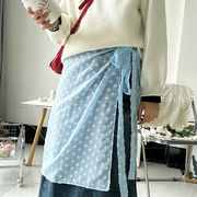 チュールスカート　レイヤード　重ね着　レディース　INS　韓国ファッション　デザイン　春夏　花柄