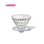 2022 新作『HARIO』V60 耐熱ガラス透過ドリッパー 02　VDGR-02-W（ハリオ）