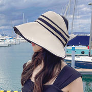 サンバイザー　帽子　ハット　折りたたみ　 UPF50+　紫外線対策　UVカット　ファッション