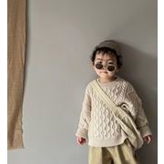人気 ！ 韓国風子供服   子供服 ニットセーター  キッズ服   可愛い   長袖   トップス  男女兼用 3色
