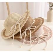 2022人気夏新作韓国風子供用可愛い 麦わら帽子日焼け対策 紫外線ハット 帽子