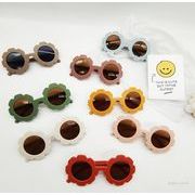 韓国風   子供メガネ   紫外線防止   アウトドア   サングラス   花柄  キッズ眼鏡