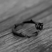 リング 黒薔薇 バラ ローズ 指輪 アクセサリー ヒップホップ