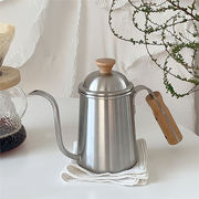 コーヒーメーカー ケトル 木製 ハンドル 304ステンレス鋼 アウトドア 大人気