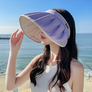 【2022新作】レディース帽子   紫外線対策   つば広帽子折りたたみ可能 春夏 日焼け止め